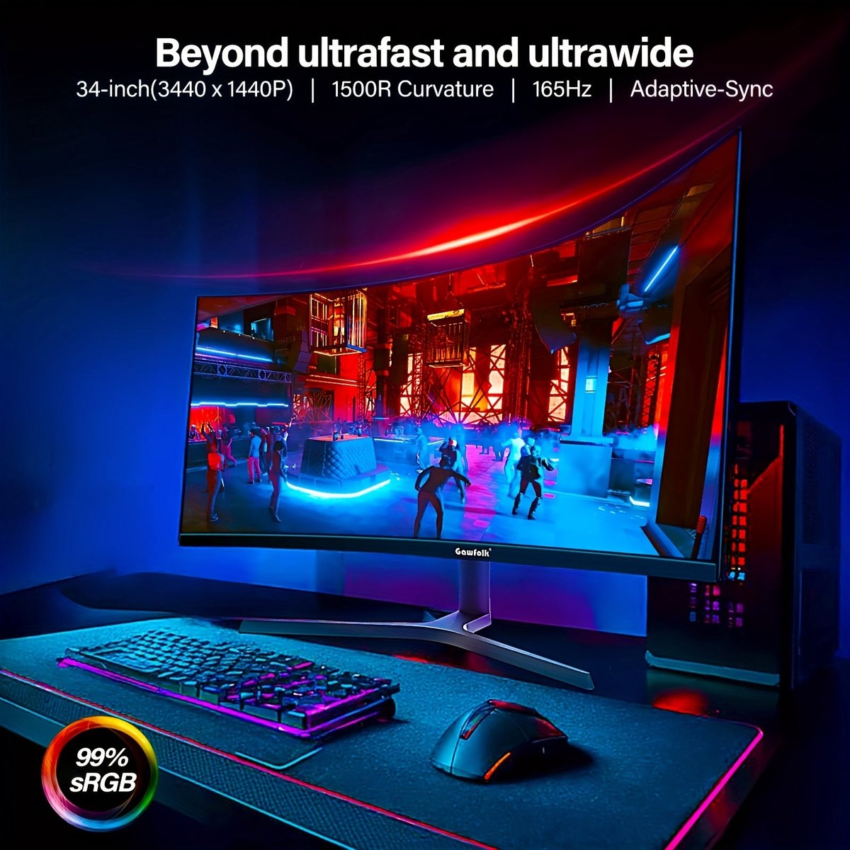 LC-Power LC-M34-UWQHD-165-C - afbeelding 4