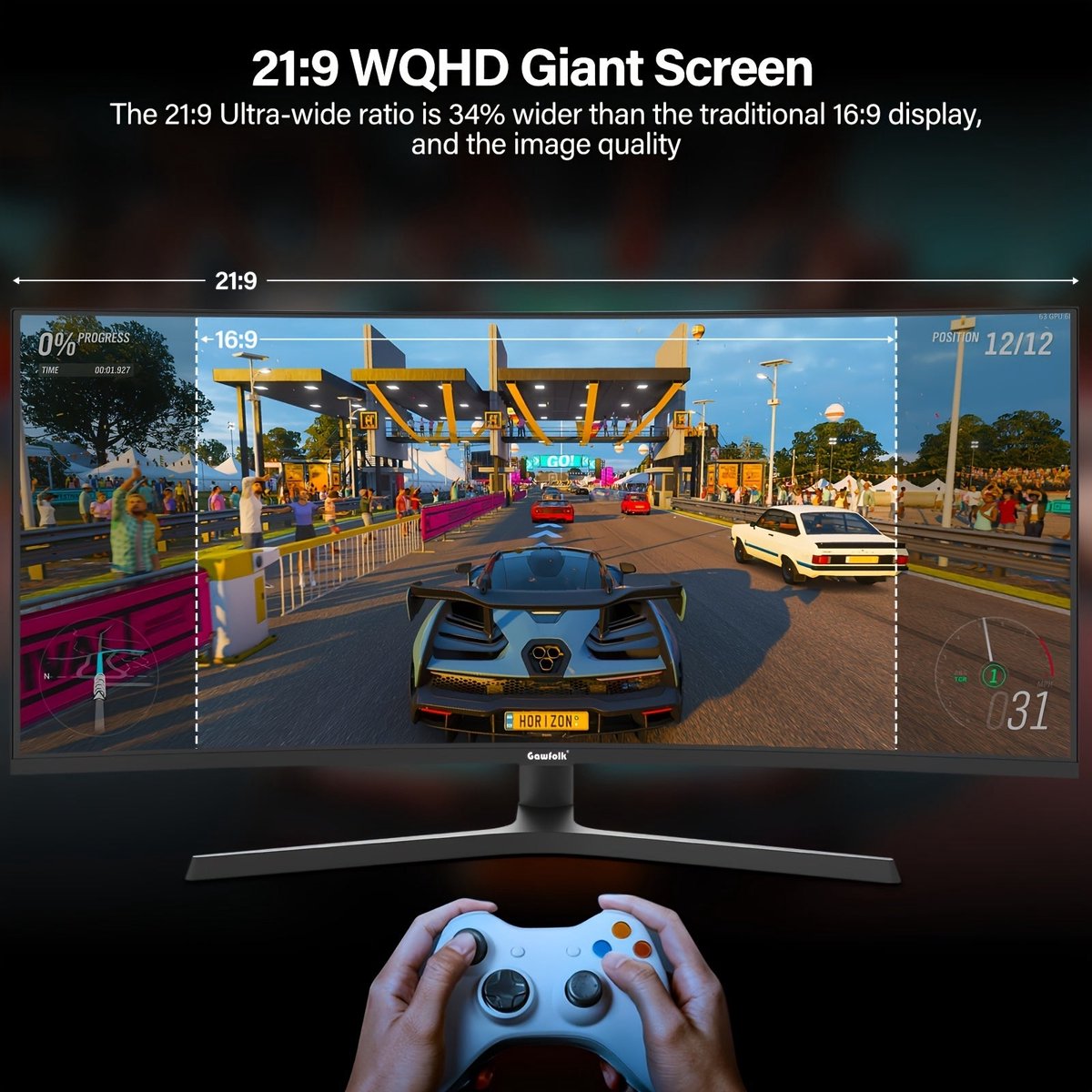 LC-Power LC-M34-UWQHD-165-C - afbeelding 6