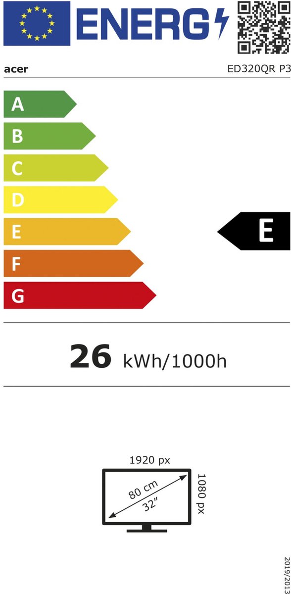 Acer Nitro Ed320Qrp3Biipx 31,5" Curved Gaming Monitor - afbeelding 3