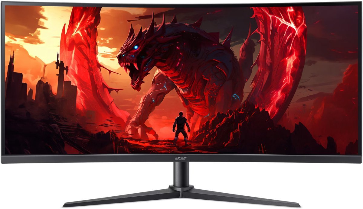 Acer Acer Nitro Xz0 Xz340Cur X0 Computer Monitor 86,4 Cm (34") 3440 X 1440 Pixels Ultrawide Quad Hd Led Zwart