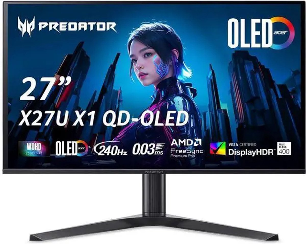 Acer Acer Predator X (X27Uf5Bmiippruzx) 26,5" Qhd Gaming Monitor