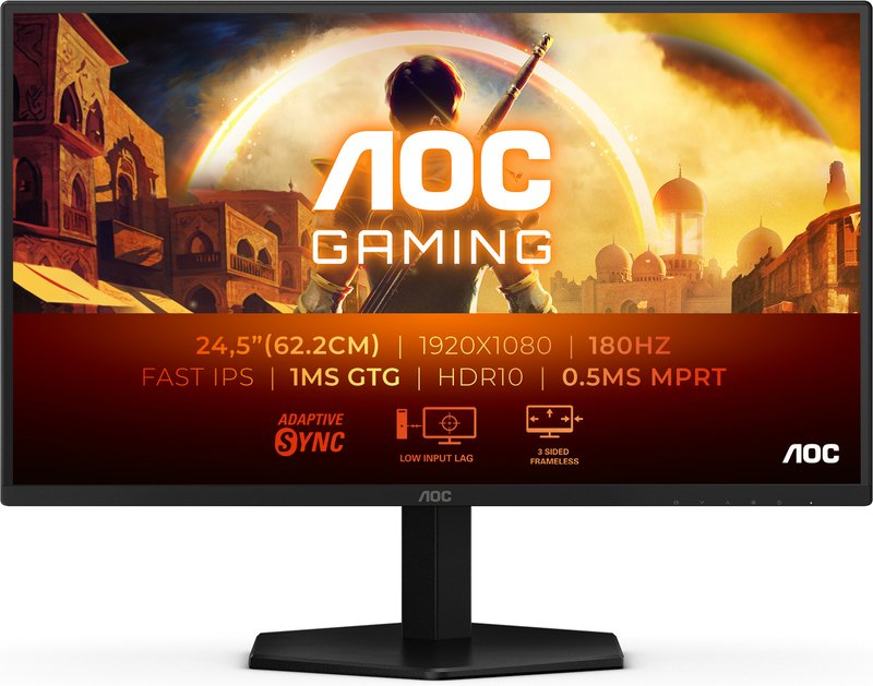 Aoc 25g42e 24 5 monitor - AOC G4 25G42E - 0.5ms 24.5" Monitor (Black)