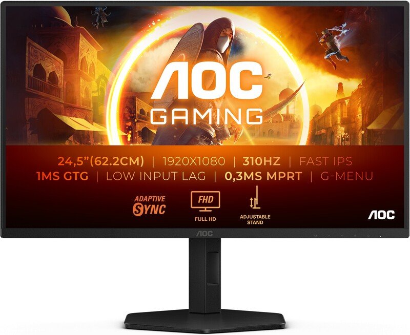 Aoc 25g4sxu 24 5 monitor - AOC G4 25G4Sxu - 24.5" Monitor (Black)