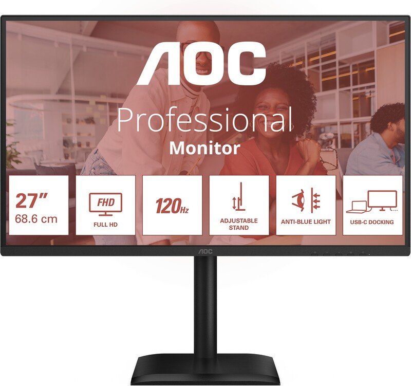 Aoc 27e4cv computer monitor 68 6 c - AOC Professional 27E4CV 27" Monitor (Black)