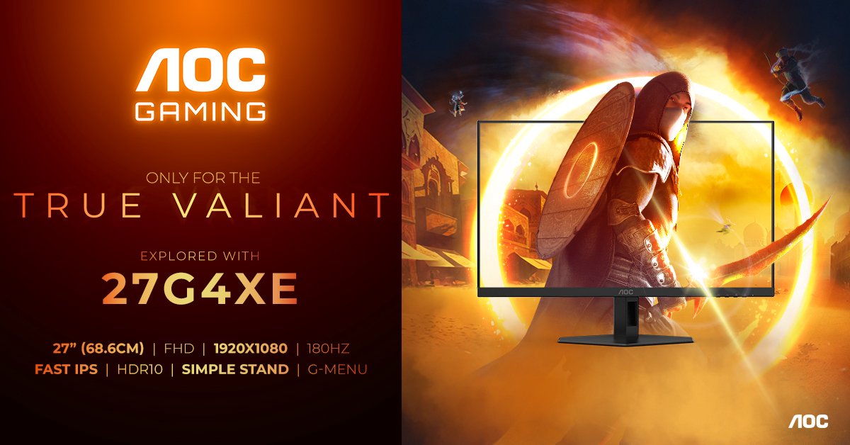 Aoc 27G4Xe - Full Hd Fast Ips Gaming Monitor - 180Hz - Speakers - 27 Inch - afbeelding 5