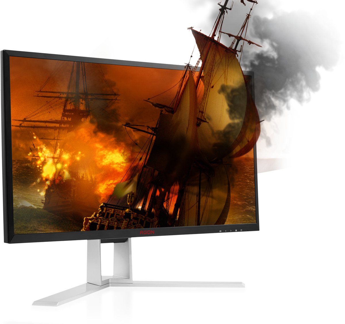 AGON AG241QG 23.8" Monitor (Black/Red/Silver) - afbeelding 4