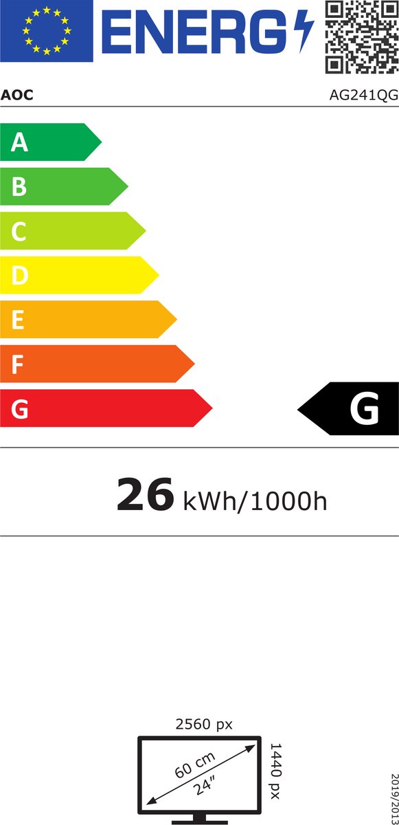 AGON AG241QG 23.8" Monitor (Black/Red/Silver) - afbeelding 5