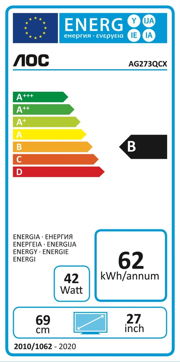 AGON AG273QCX 27" Monitor (Black) - afbeelding 5
