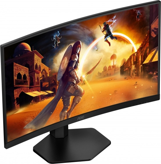 Aoc agon c27g4zxu 27 curved monito 2 orig - AOC C27G4ZXU 27" Monitor (Black)