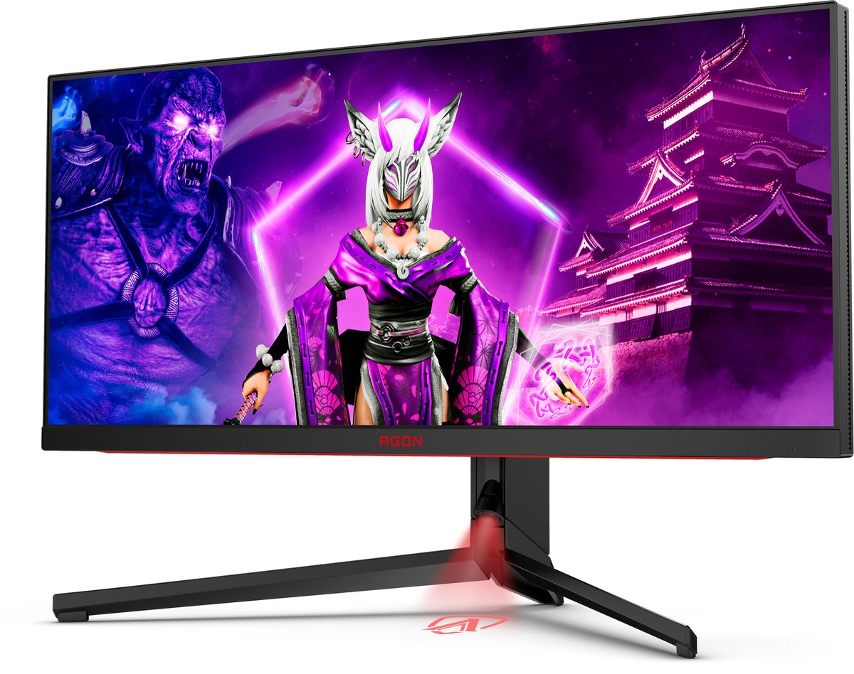 Agon Pro AG344UXM 34" Monitor (Black/Red) - afbeelding 4
