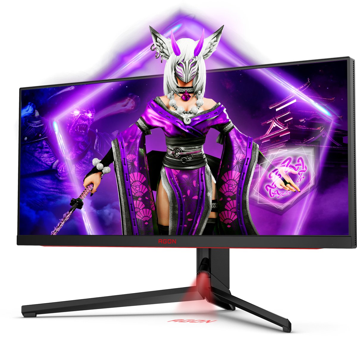 Agon Pro AG344UXM 34" Monitor (Black/Red) - afbeelding 6