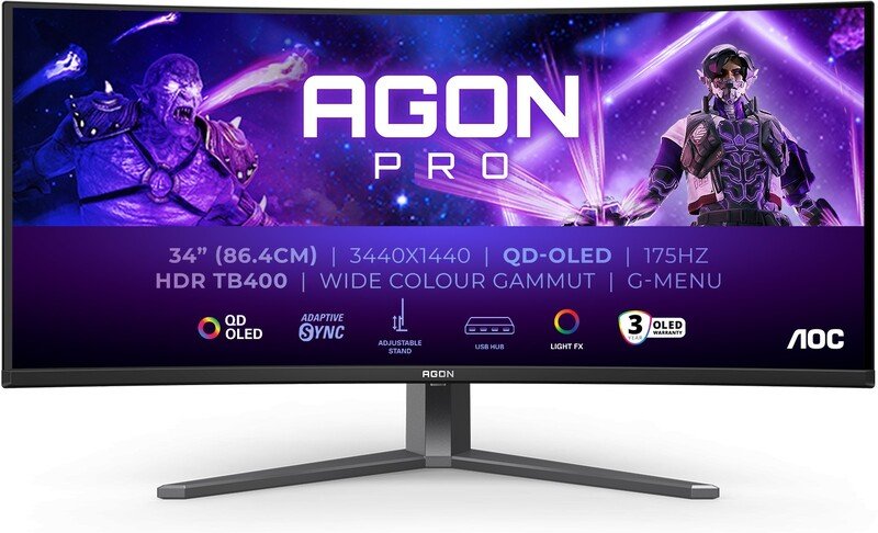 Aoc agon pro ag346ucd 34 curved mo - AOC Agon Pro Ag346Ucd 34" Monitor (Black)