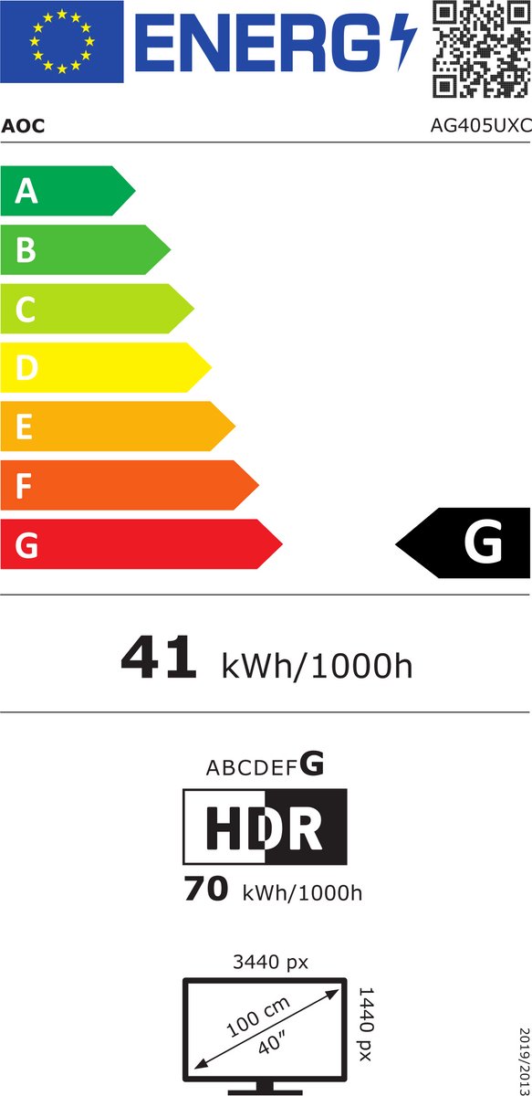 AGON Pro AG405UXC 40" Monitor (Black/Red) - afbeelding 7