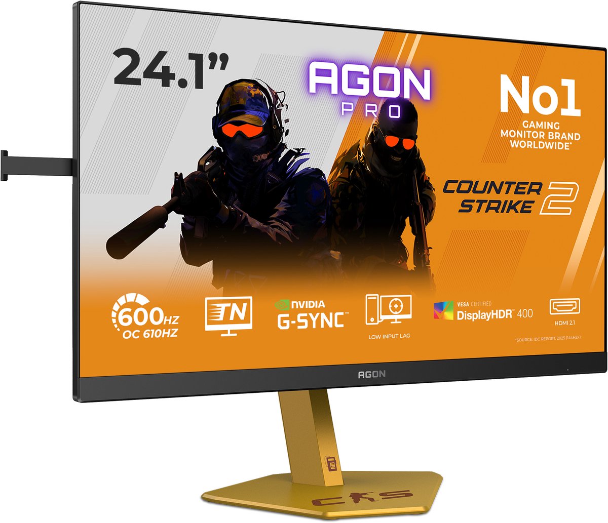 Aoc agon pro cs24a computer monito 6 orig - AOC Agon Pro Cs24A Computer 24.1" Monitor (zwart)