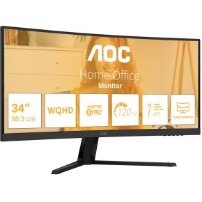 Aoc b3 cu34b3e 34 wide quad hd 2 orig - AOC CU34B3E 34" Monitor (Black)