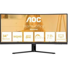 AOC Aoc B3 Cu34B3E - Ultrawide Wqhd Monitor - 120Hz - 34 Inch