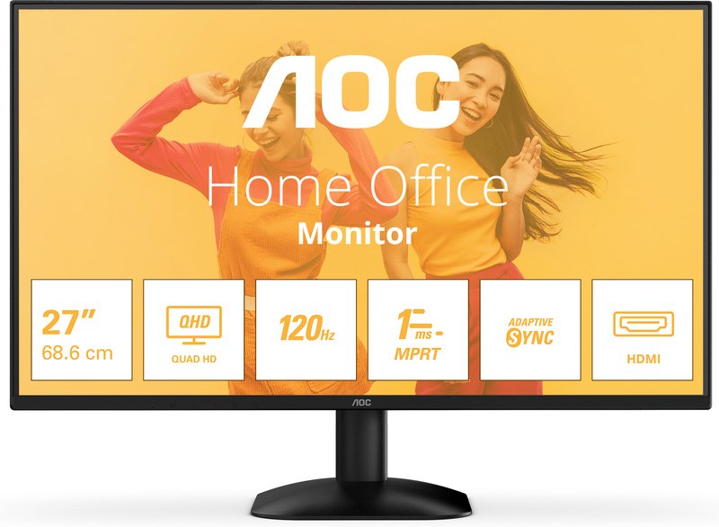 Aoc b3 q27b35s3 qhd monitor 27 inc - AOC B3 Q27B35S3 Quad 1ms 27" Monitor (Black)