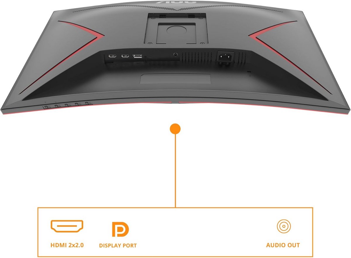 Aoc c27g2ze 27 inch fhd gebogen mo 4 orig - AOC Gaming C27G2Ze 27" Monitor (zwart)