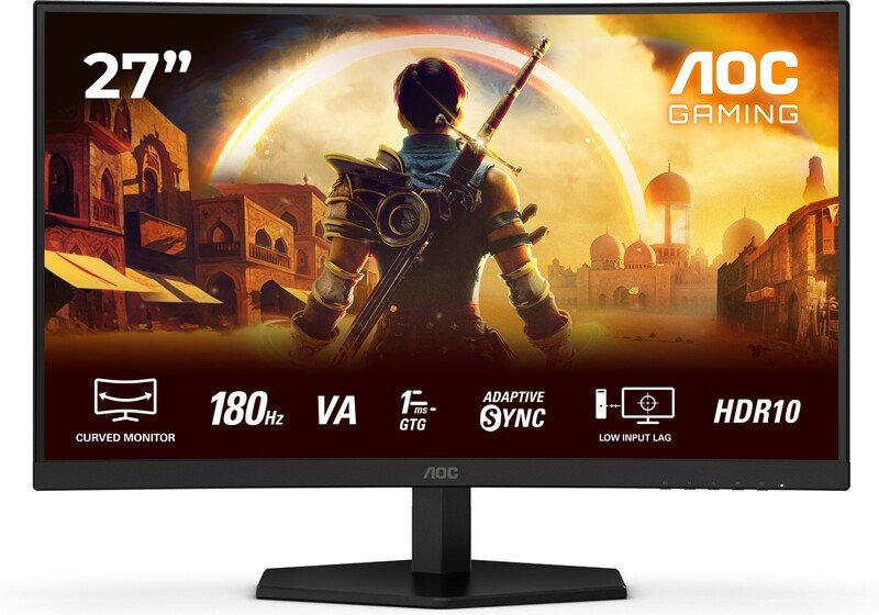 Aoc c27g42e 27 curved monitor - AOC G4 C27G42E - 0.5ms 27" Monitor (Black/Red)