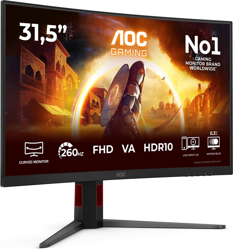 Aoc c32g4z 31 5 curved monitor 2 orig - AOC C32G4Z 31.5" Monitor (Black)