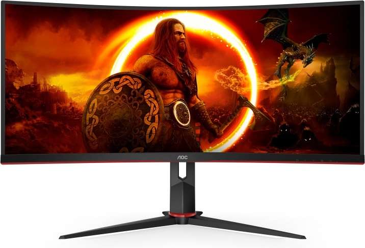 Aoc cu34g2xp bk 34 curved monitor 2 orig - AOC CU34G2XP/BK 34" Monitor (Black)