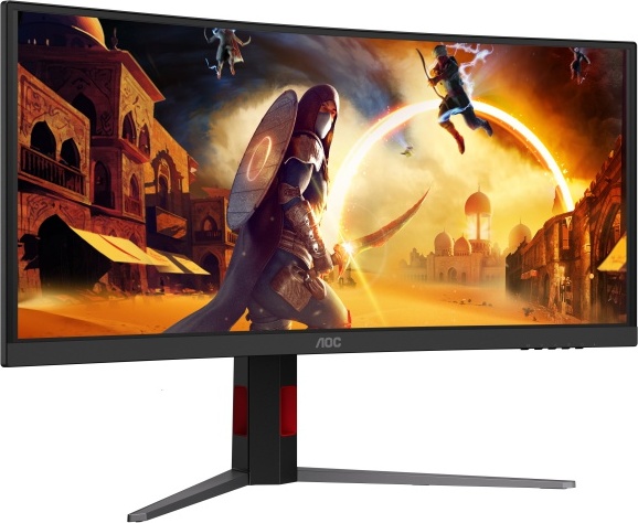 Aoc cu34g4zca 34 curved monitor 8 orig - AOC CU34G4ZCA Curved gaming 34" Monitor (zwart)