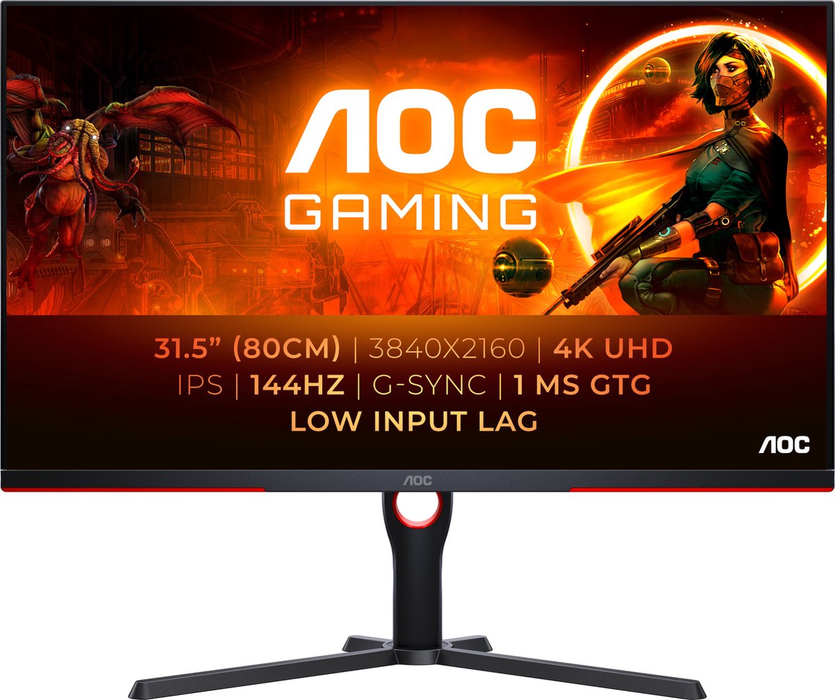 Aoc G3 U32G3X - 4K Ips Gaming Monitor - Hdmi 2.1 - 144Hz - 32 Inch - afbeelding 8