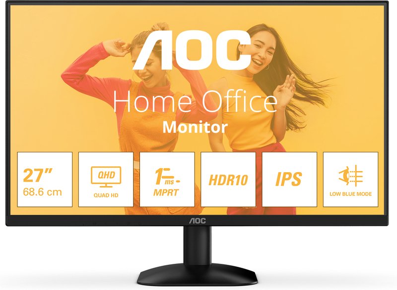 Aoc q27b35e qhd ips monitor 27 inc - AOC Q27B35E 27" Monitor (Black)
