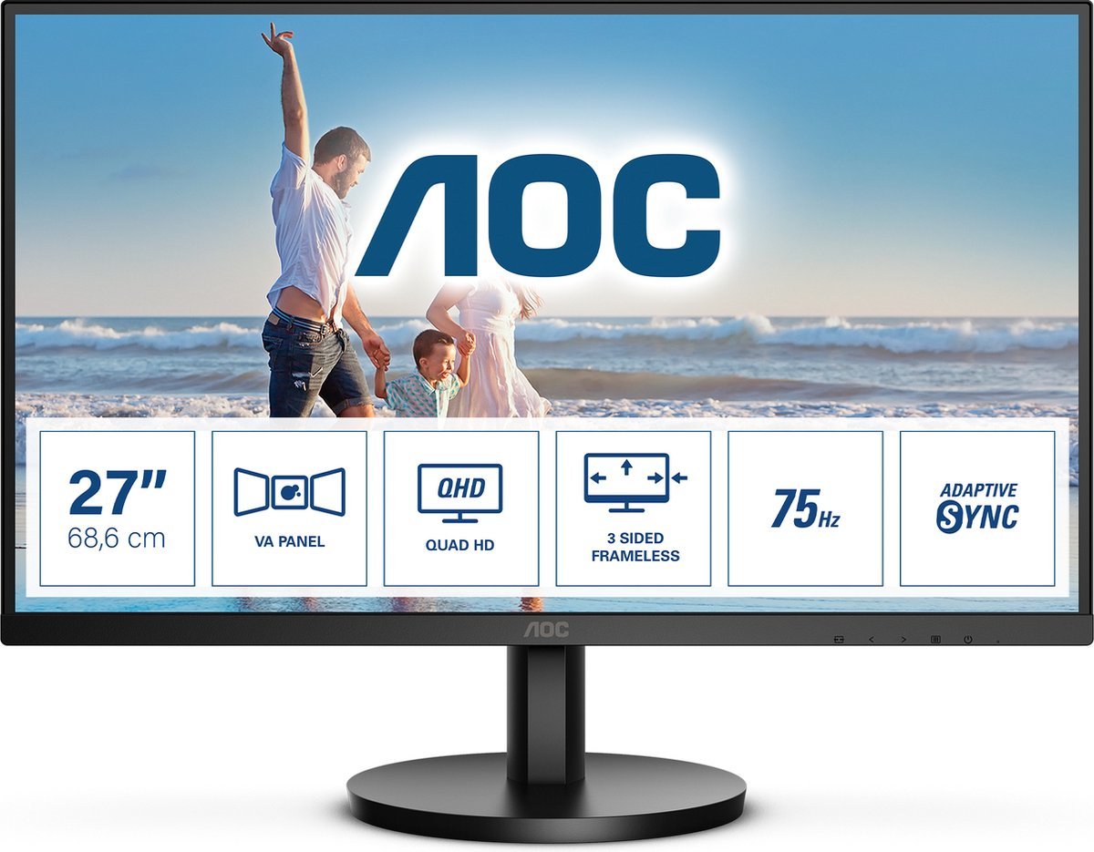Aoc q27b3ma qhd va 75hz monitor 27