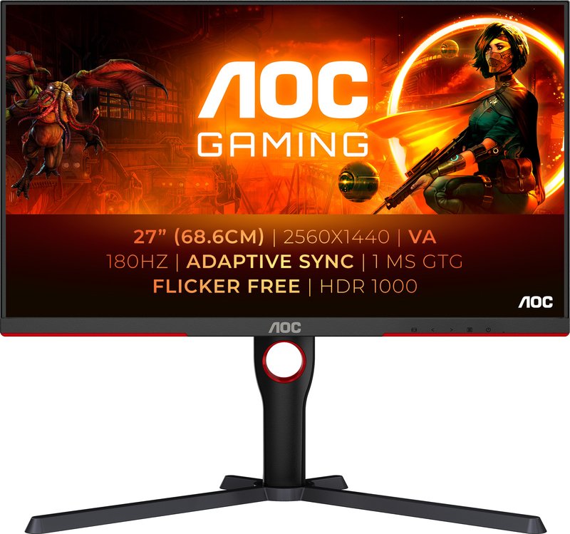 Aoc q27g3xmn bk 27 monitor - AOC G3 Q27G3Xmn 27" Monitor (Black)