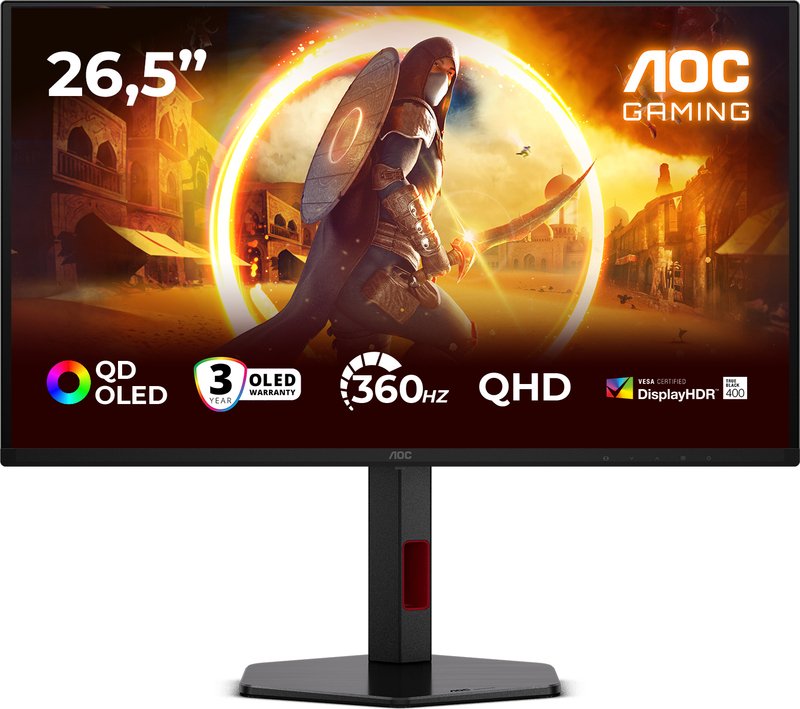 Aoc q27g4sdr oled 26 5 monitor - AOC Q27G4SDR 26.5" Monitor (Black)
