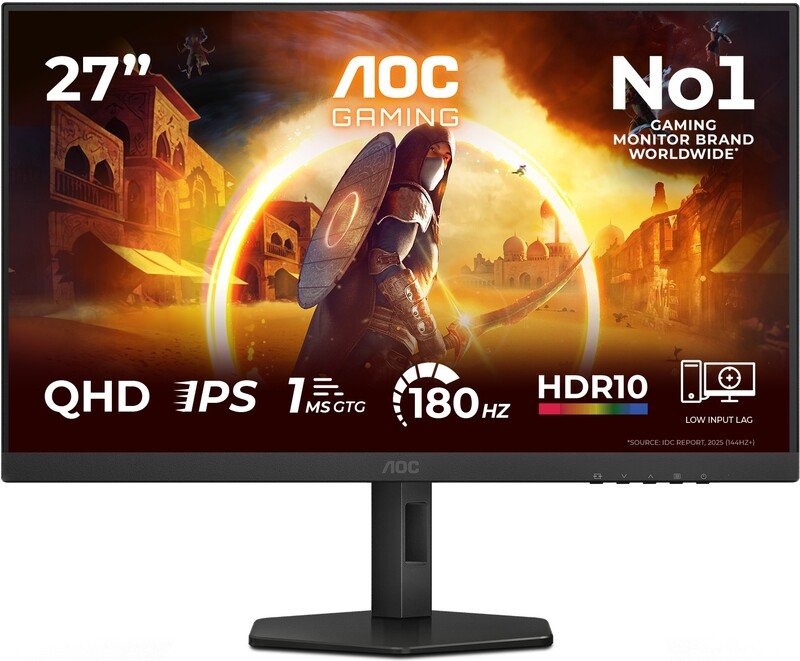 Aoc q27g4xf 27 monitor - AOC Q27G4XF Quad 27" Monitor (Black)