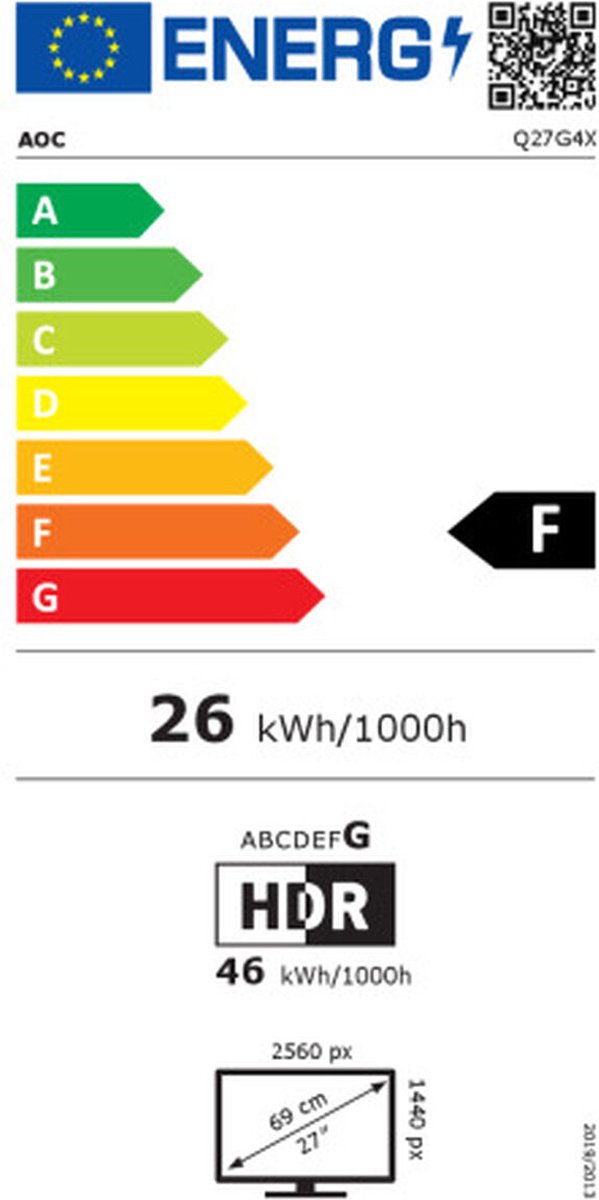 Aoc Q27G4Xn - Qhd Gaming Monitor - Fast Va - 180Hz - Verstelbaar - 27 Inch - afbeelding 10