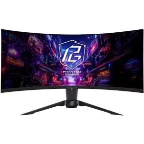 ASRock Asrock Pg34Qrt2B - Gaming Monitor - 34'' - Va - 3440 X 1440 Wqhd - Gebogen (1500R) - 180 Hz - 1 Ms - 500 Cd/M² - 4000:1 - Zwart