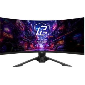 ASRock Asrock Pgo34Qrt3A - Gaming Monitor - 34'' - Va - 3440 X 1440 Wqhd - Gebogen (1500R) - 180 Hz - 1 Ms - 500 Cd/Mâ² - 4000:1 - Zwart