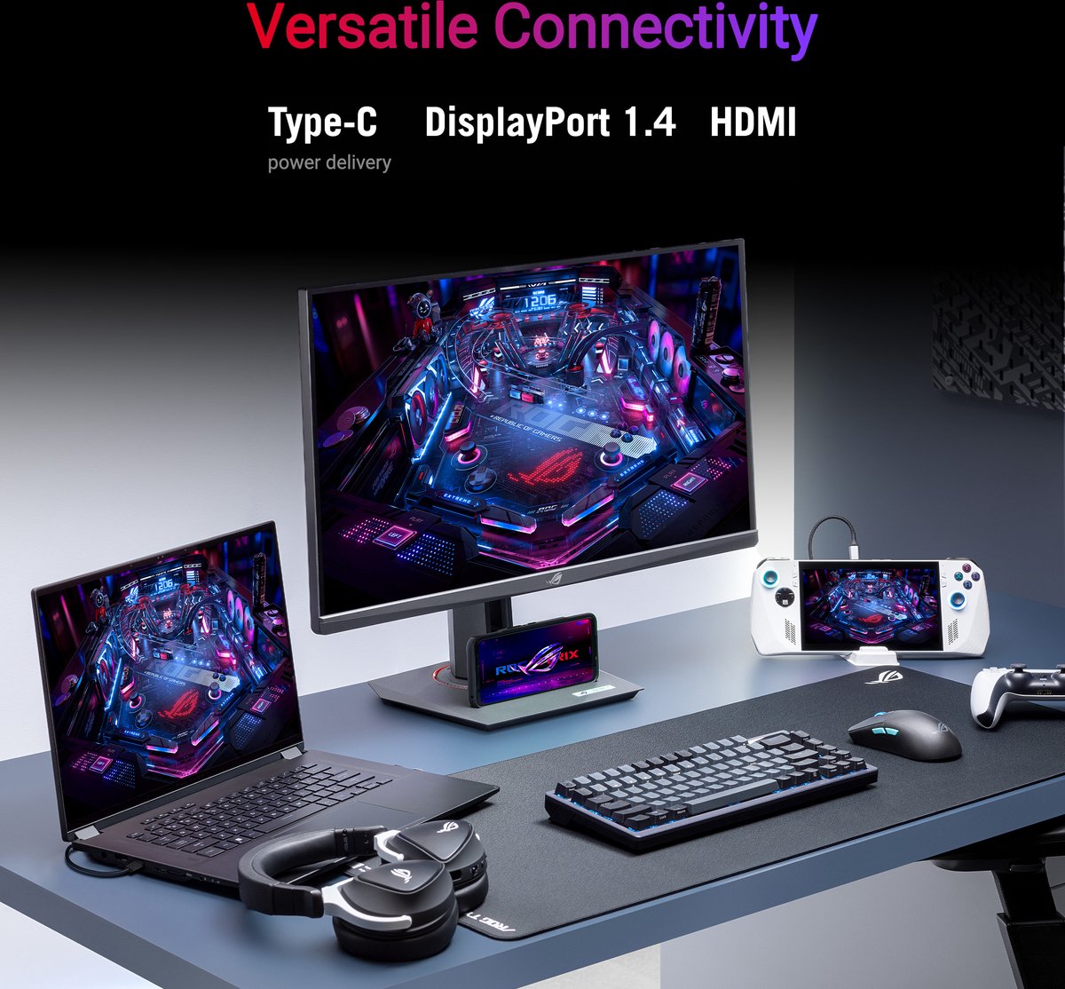 Asus Rog Strix Xg27Acg - Qhd Gaming Monitor - G-Sync Compatible - Usb Type-C - - afbeelding 6