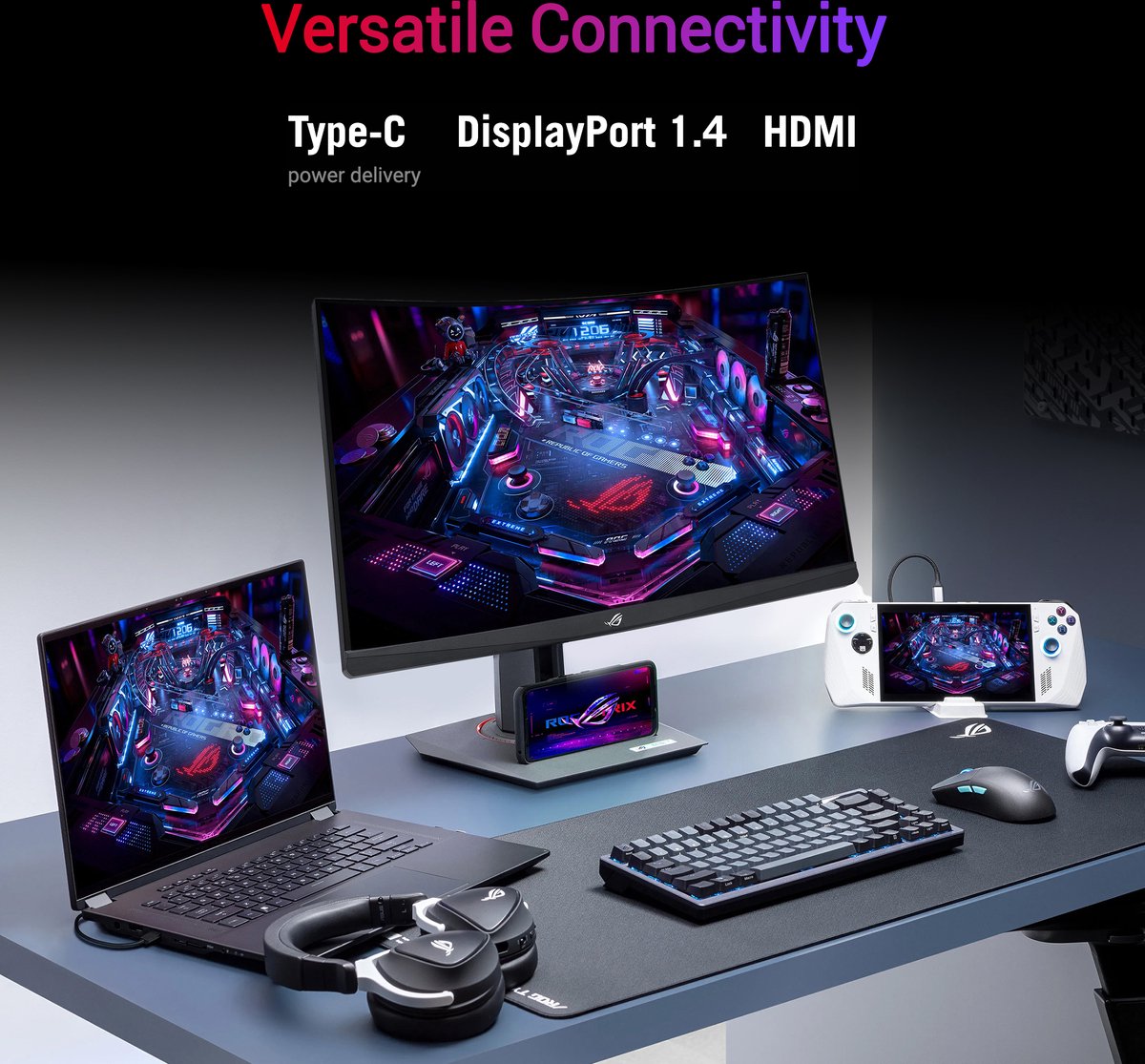 Rog Strix Xg27Wcs 27" Monitor (White) - afbeelding 4