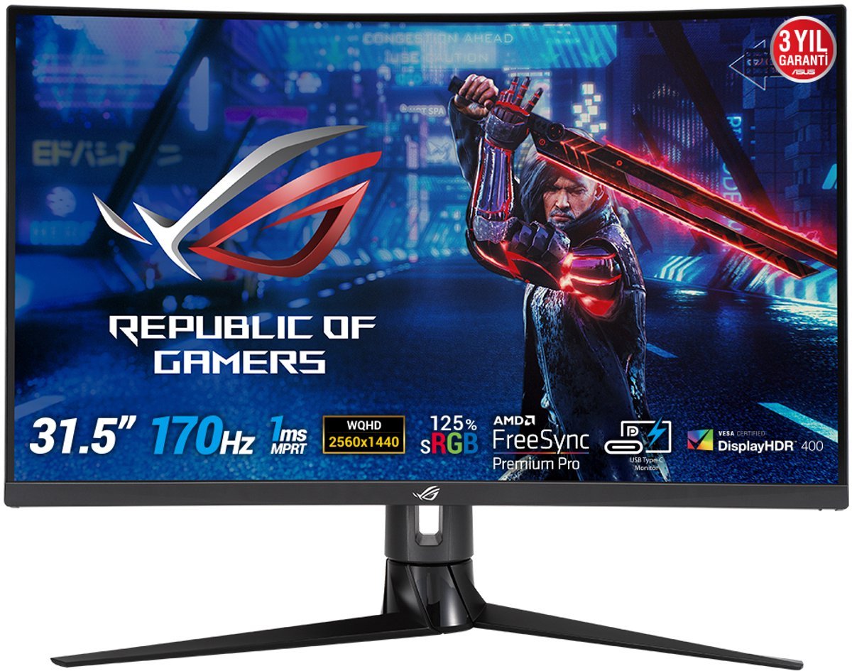 ASUS Asus Rog Strix Xg32Vc - Qhd Gaming Monitor - 170Hz - 32 Inch