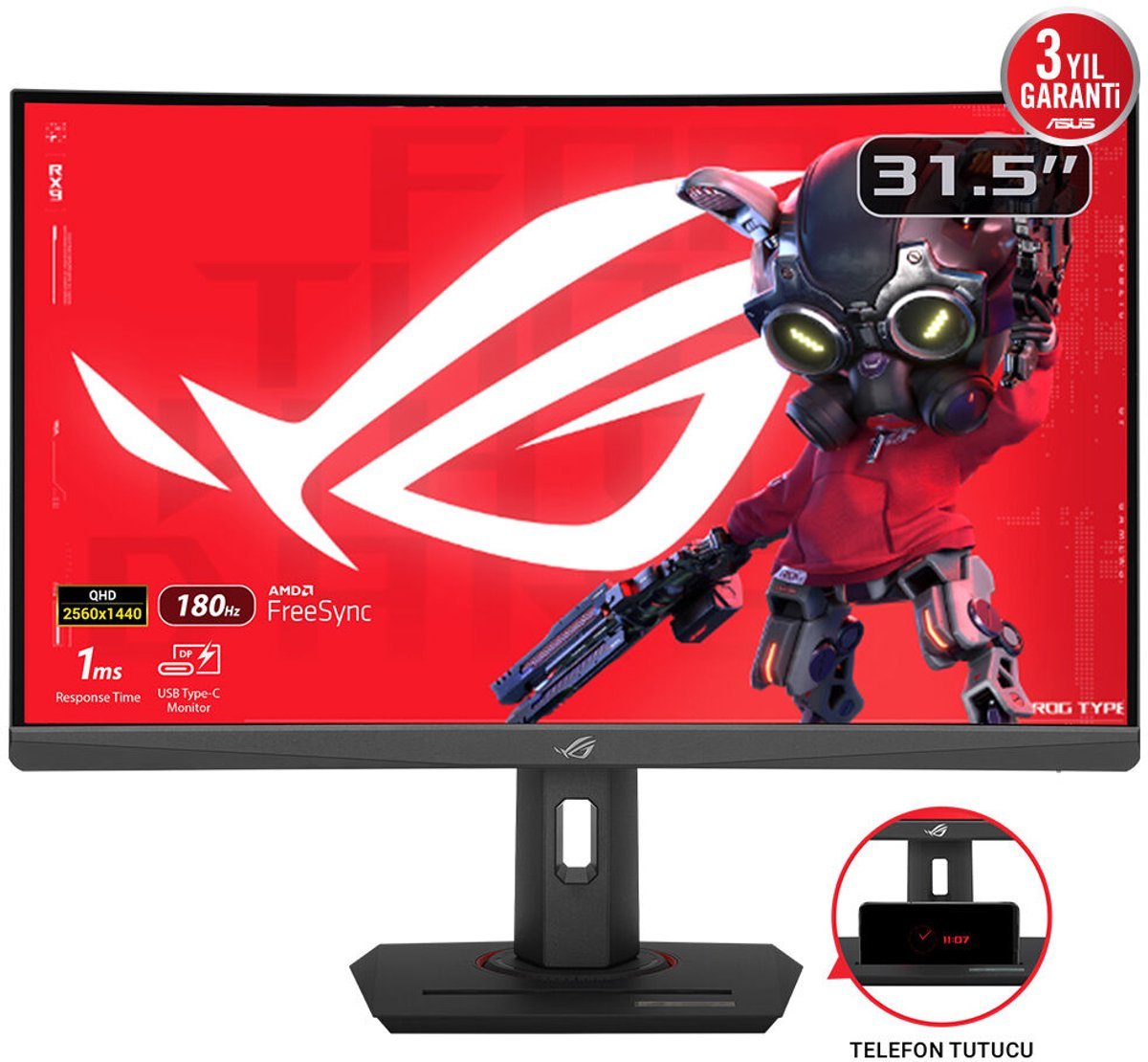 ROG Strix XG32WCS 31.5" Monitor (Black) - afbeelding 7