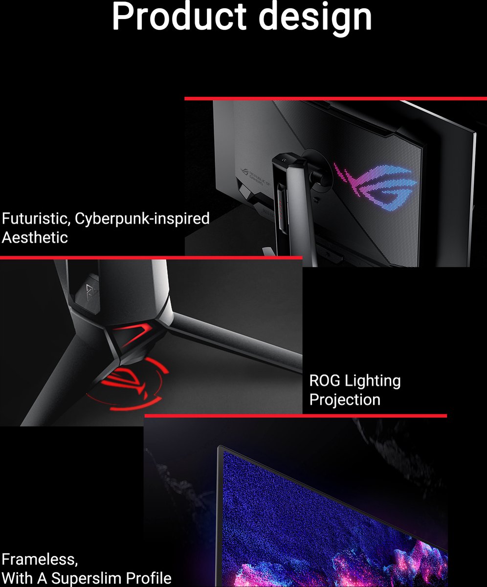 ROG Swift PG32UCDM 31.5" Monitor (Black) - afbeelding 7