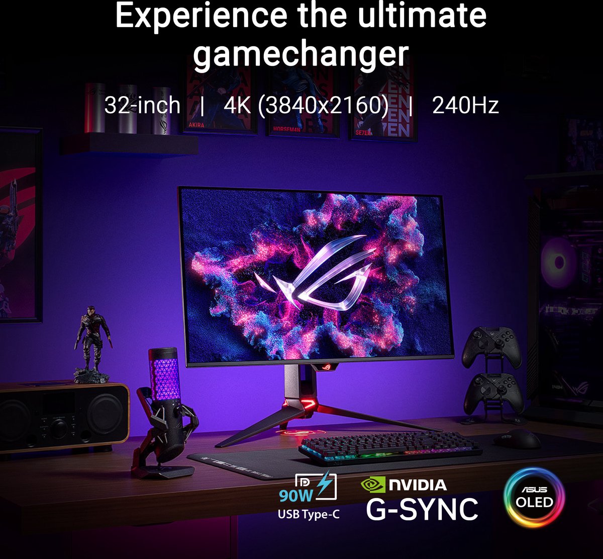 ROG Swift PG32UCDM 31.5" Monitor (Black) - afbeelding 8