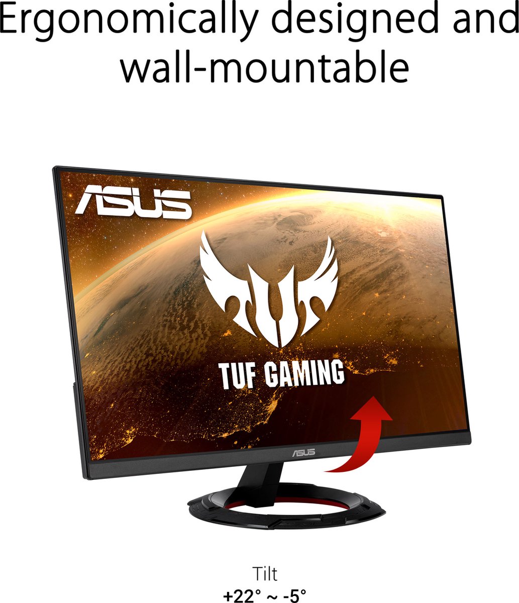 Asus Tuf Gaming Vg249Q1R - Full Hd Gaming Monitor - 165Hz - Ips - 23.8 Inch - afbeelding 2