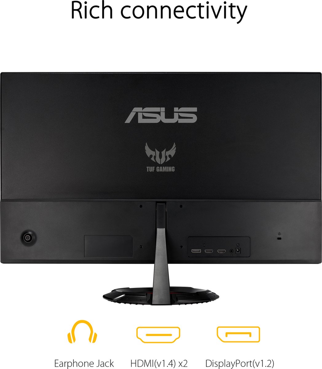 Asus Tuf Gaming Vg249Q1R - Full Hd Gaming Monitor - 165Hz - Ips - 23.8 Inch - afbeelding 3