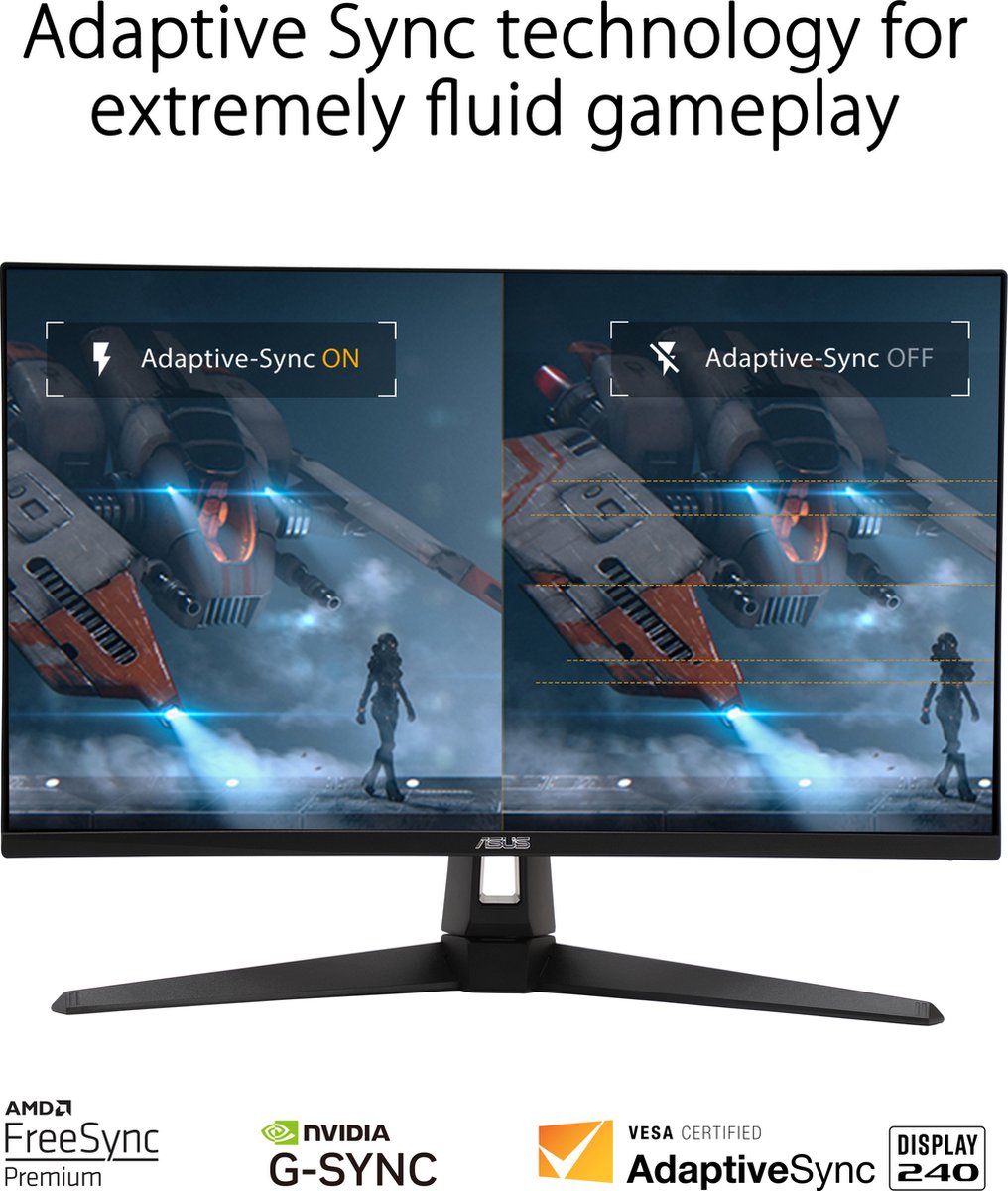 Asus Tuf Gaming Vg27Aqm1A - Qhd Ips 260Hz Monitor - 27 Inch - afbeelding 3