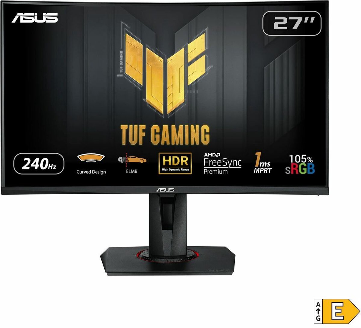 Asus Tuf Gaming Vg27Vqm - Full Hd Curved Gaming Monitor - 240Hz - 27 Inch - afbeelding 3