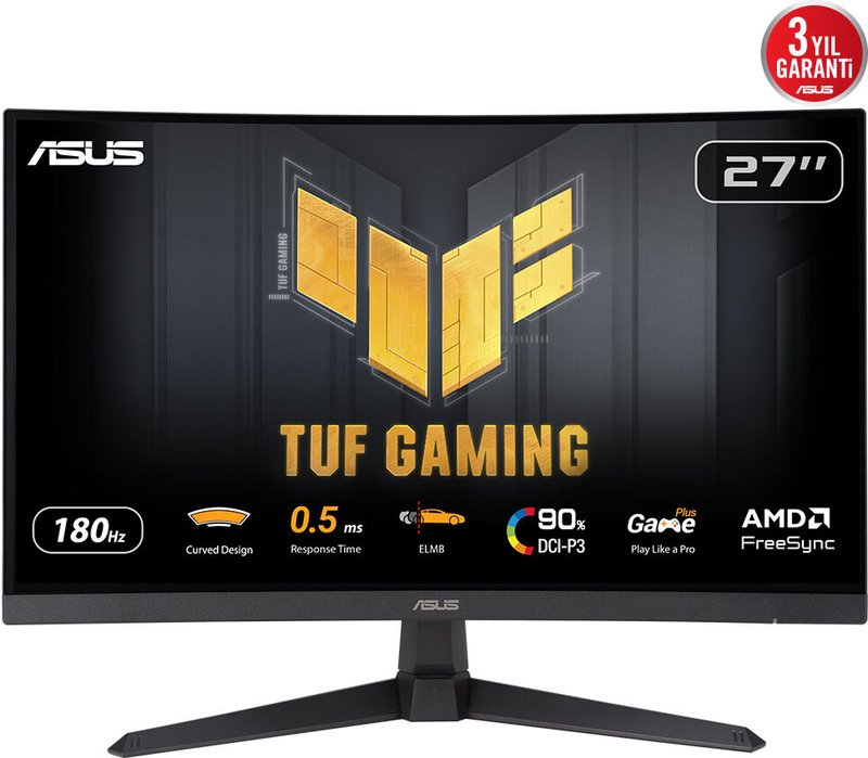 Asus tuf vg27wq3b 27 curved monitor - ASUS Tuf Vg27Wq3B 27" Monitor (Black)