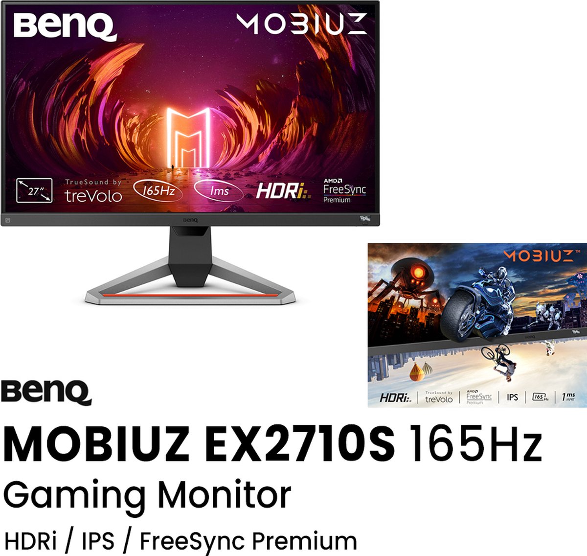 MOBIUZ EX2710S 27" Monitor (Dark Grey) - afbeelding 8