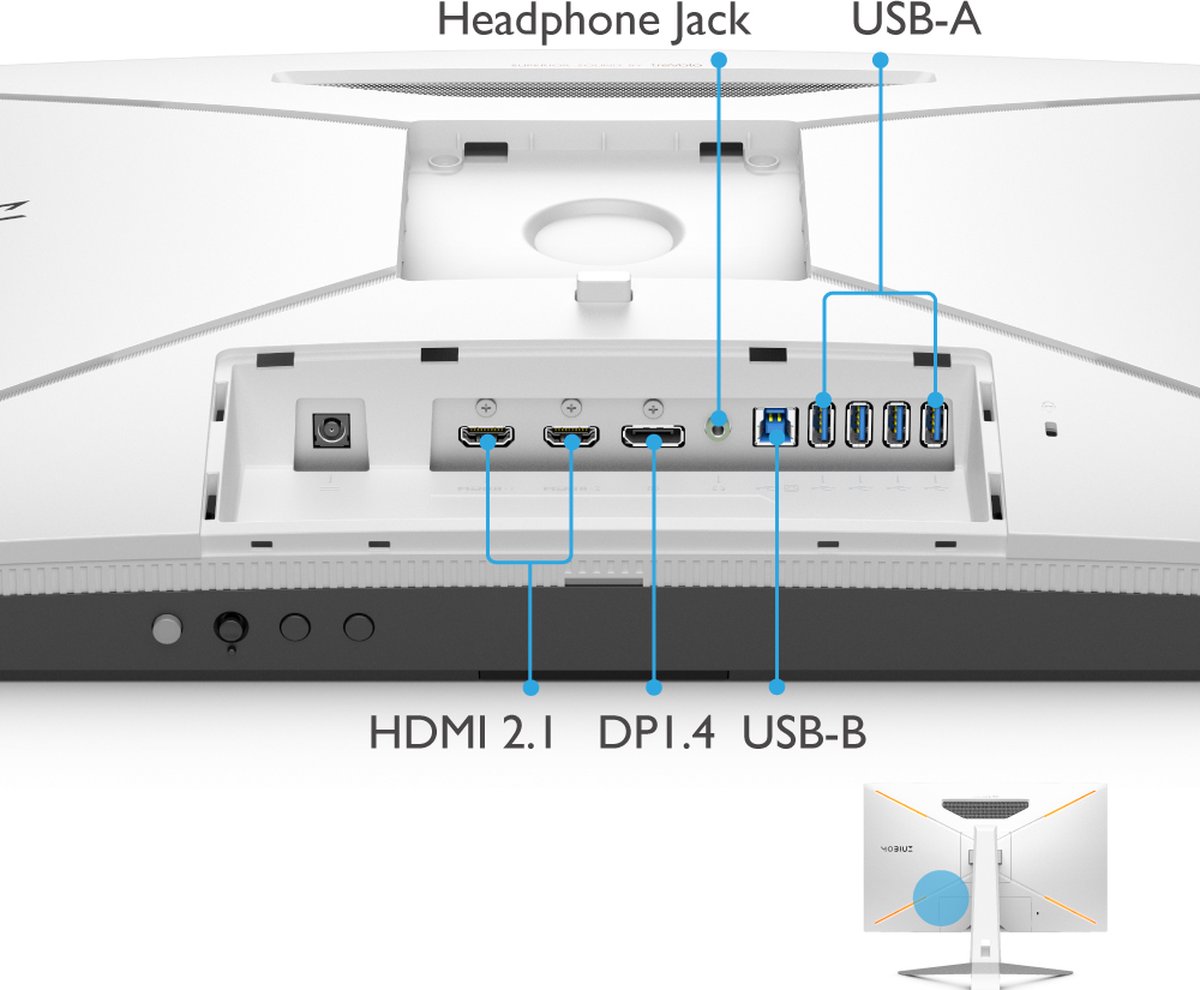 Benq 4K Ultra Hd Gaming Monitor Mobiuz Ex2710U - Beeldscherm - 144Hz - 1Ms - 27 - afbeelding 3