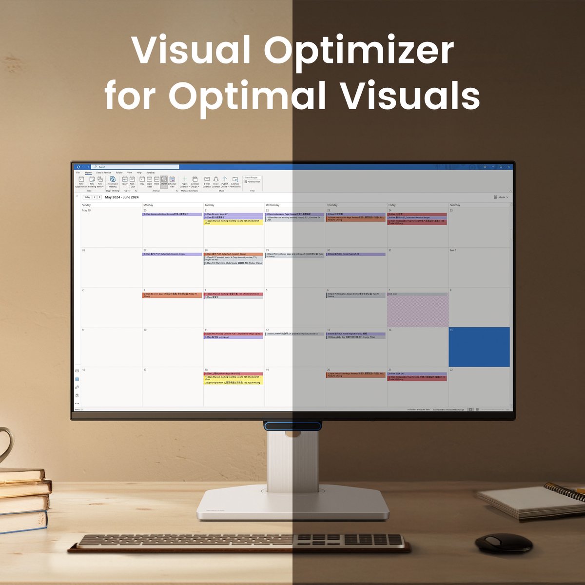GW2490TC Eye-Care 23.8" Monitor (White) - afbeelding 6