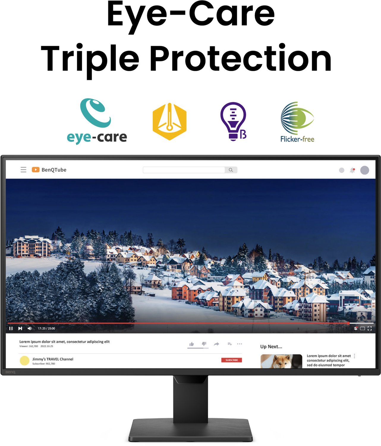 Benq gw2790p monitor 27 inch full h 8 orig - BenQ Gw2790P 27" Monitor (zwart)